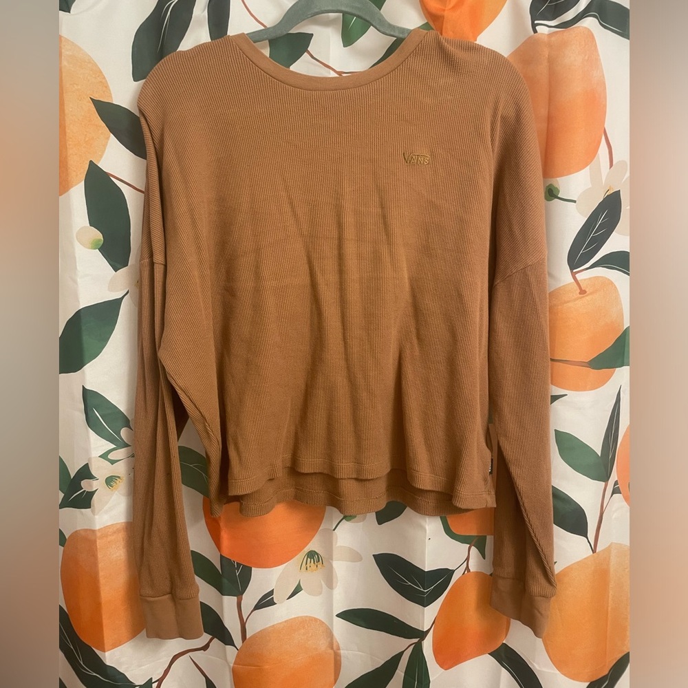 VANS long sleeve waffle knit